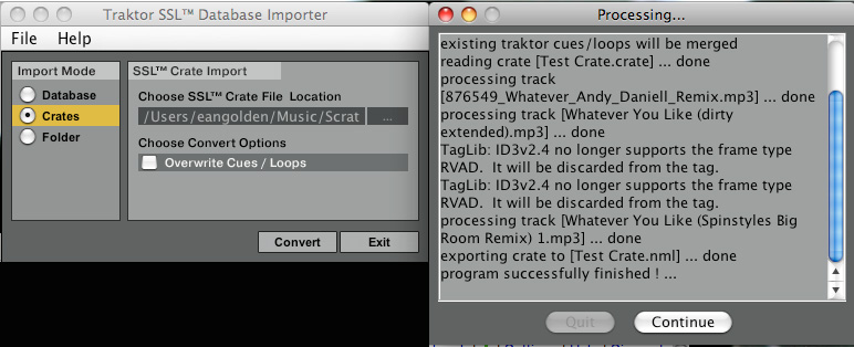 Serato to Traktor collections converter Traktor_SSL_DataBAse-Converter