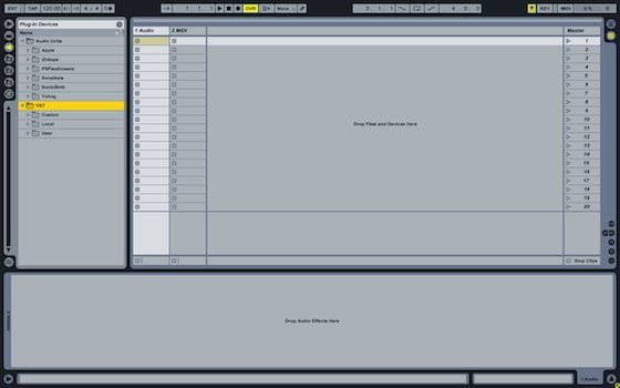 Ableton Live interface